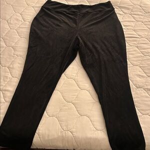 ModCloth Black Ribbed Stretch Leggings